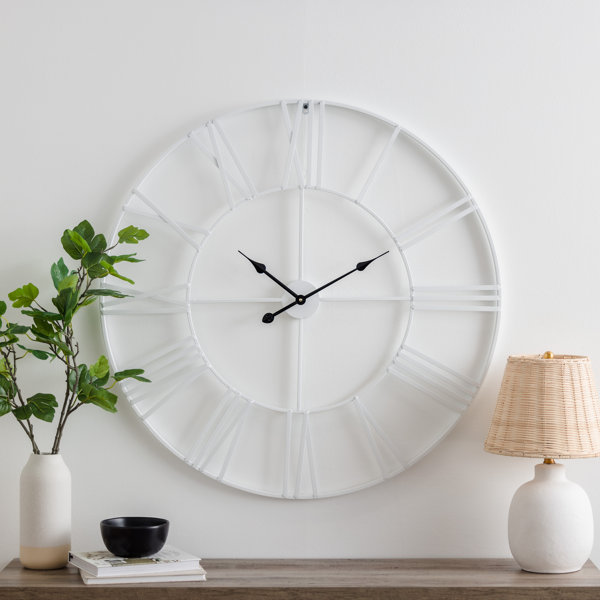 Laurel Foundry Modern Farmhouse Eisenhauer Metal Wall Clock & Reviews